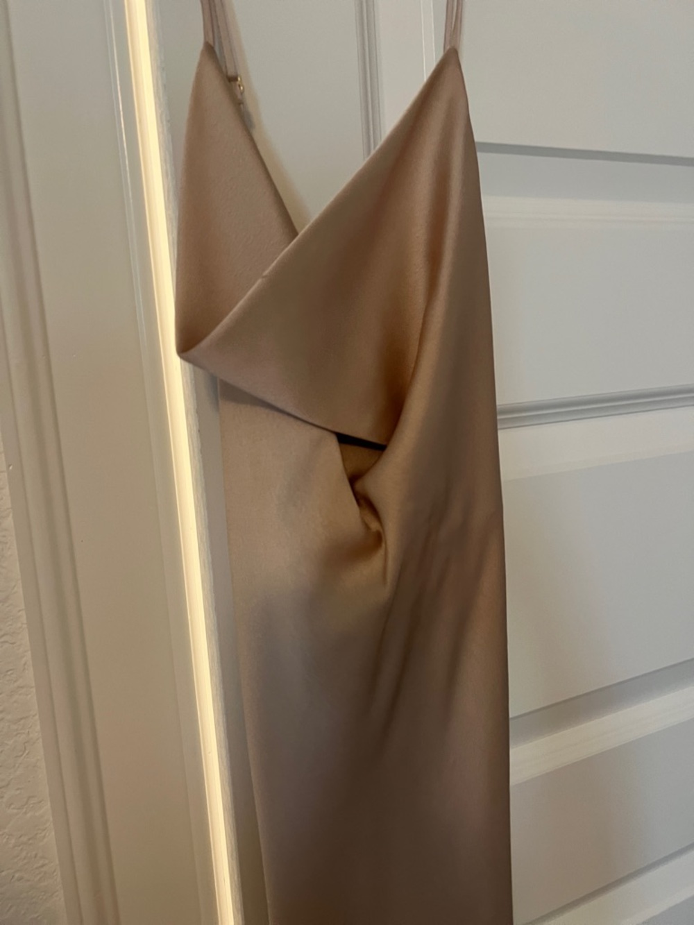 Show me your Mumu gold silk dress